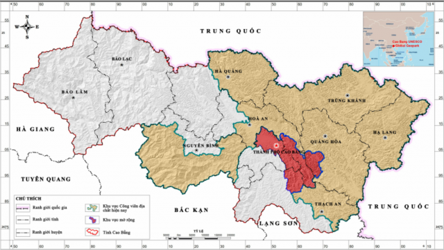 Hội đồng CVĐC toàn cầu Unesco phê duyệt hồ sơ mở rộng ranh giới CVĐC Non nước Cao Bằng
