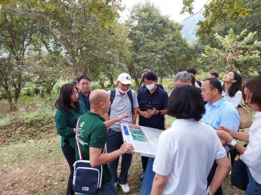 Đoàn chuyên gia khảo sát tính khả thi đề xuất dự án KOICA (Hàn Quốc) thực địa tại huyện Trùng Khánh