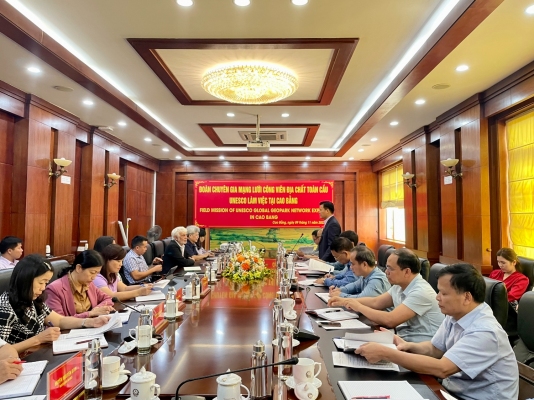 Delegation of UNESCO Global Geoparks Network Experts met with the Provincial People’s Committee of Cao Bang