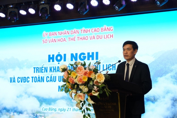 Sở Văn hóa, Thể thao và Du lịch (VH-TT&DL) tổ chức hội nghị triển khai công tác du dịch và Công viên địa chất  toàn cầu UNESCO Non nước Cao Bằng năm 2024