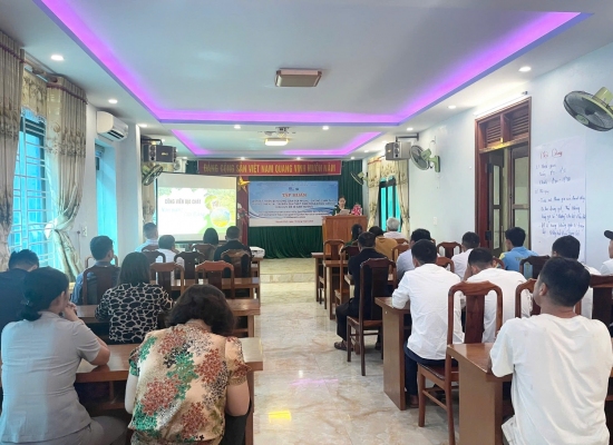 Tập huấn nâng cao năng lực cộng đồng về phát triển bền vững gắn với ứng phó thiên tai trong vùng Công viên địa chất Non nước Cao Bằng