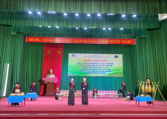 8 đội lọt vào chung kết Cuộc thi “Bảo tồn tiếng dân tộc Tày, Nùng cho học sinh Trung học Cơ sở và Trung học Phổ thông trong vùng Công viên địa chất"