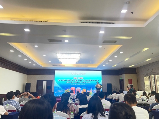 Ban Quản lý Công viên địa chất Non nước Cao Bằng tham dự tập huấn công tác điều tra tài nguyên du lịch khu vực phía Bắc năm 2025
