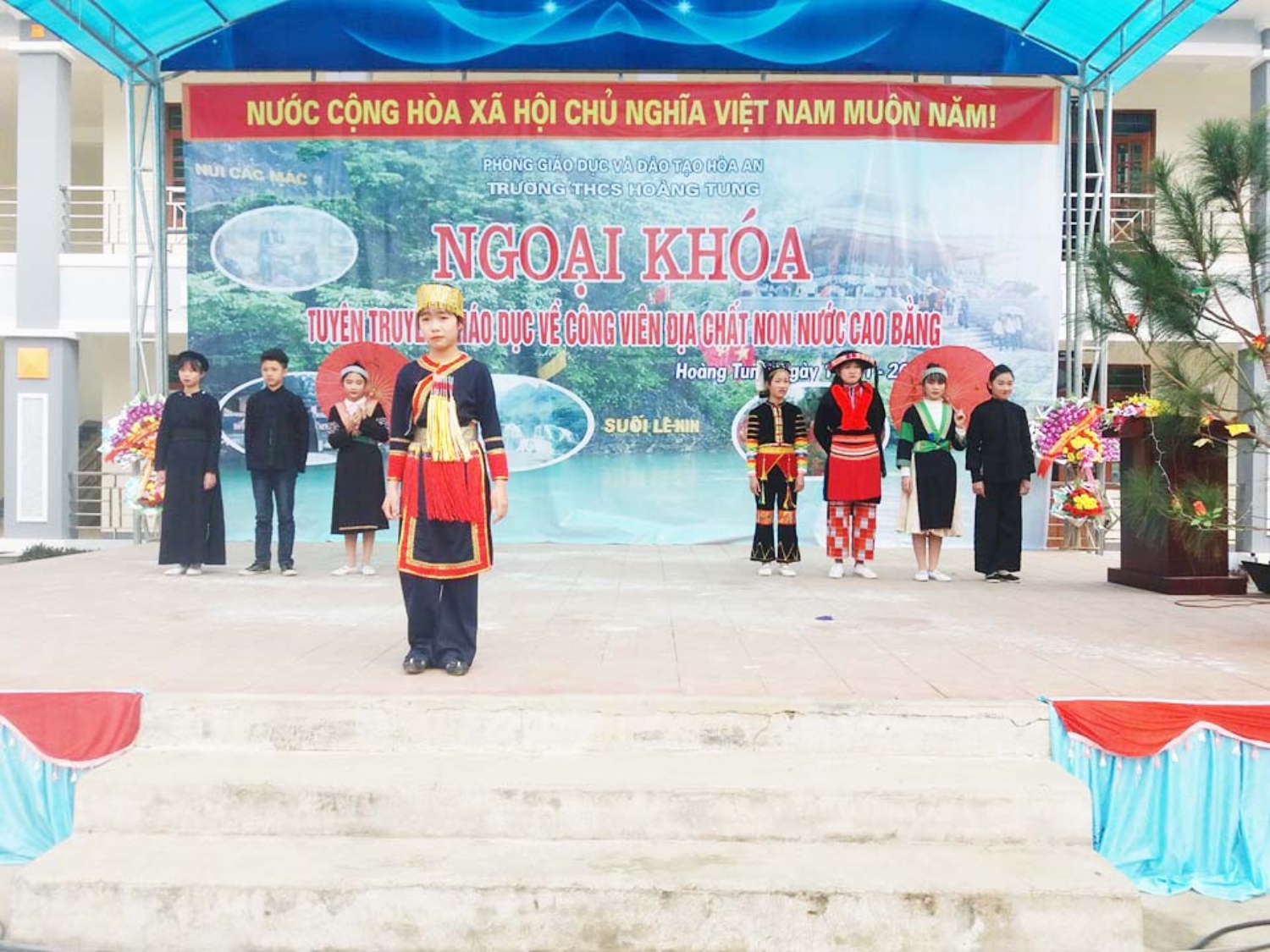 Huyện Hoà An triển khai tuyên truyền giáo dục về CVĐC Non nước Cao Bằng trong trường học