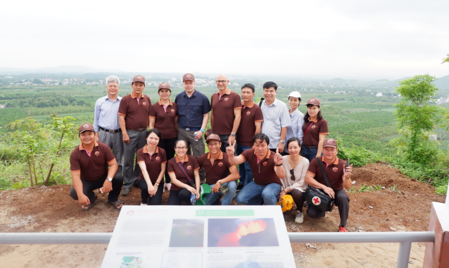 Activities of Evaluators in the 03 experience routes of Dak Nong geopark.
