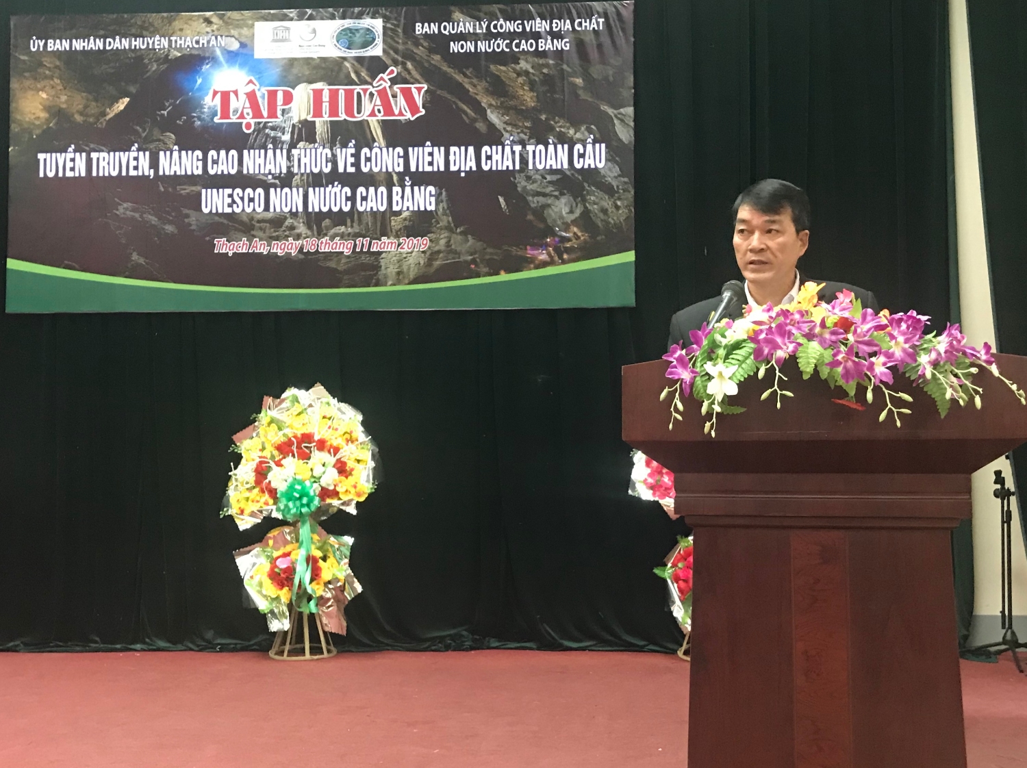 UNESCO global geopark education in Thach An district