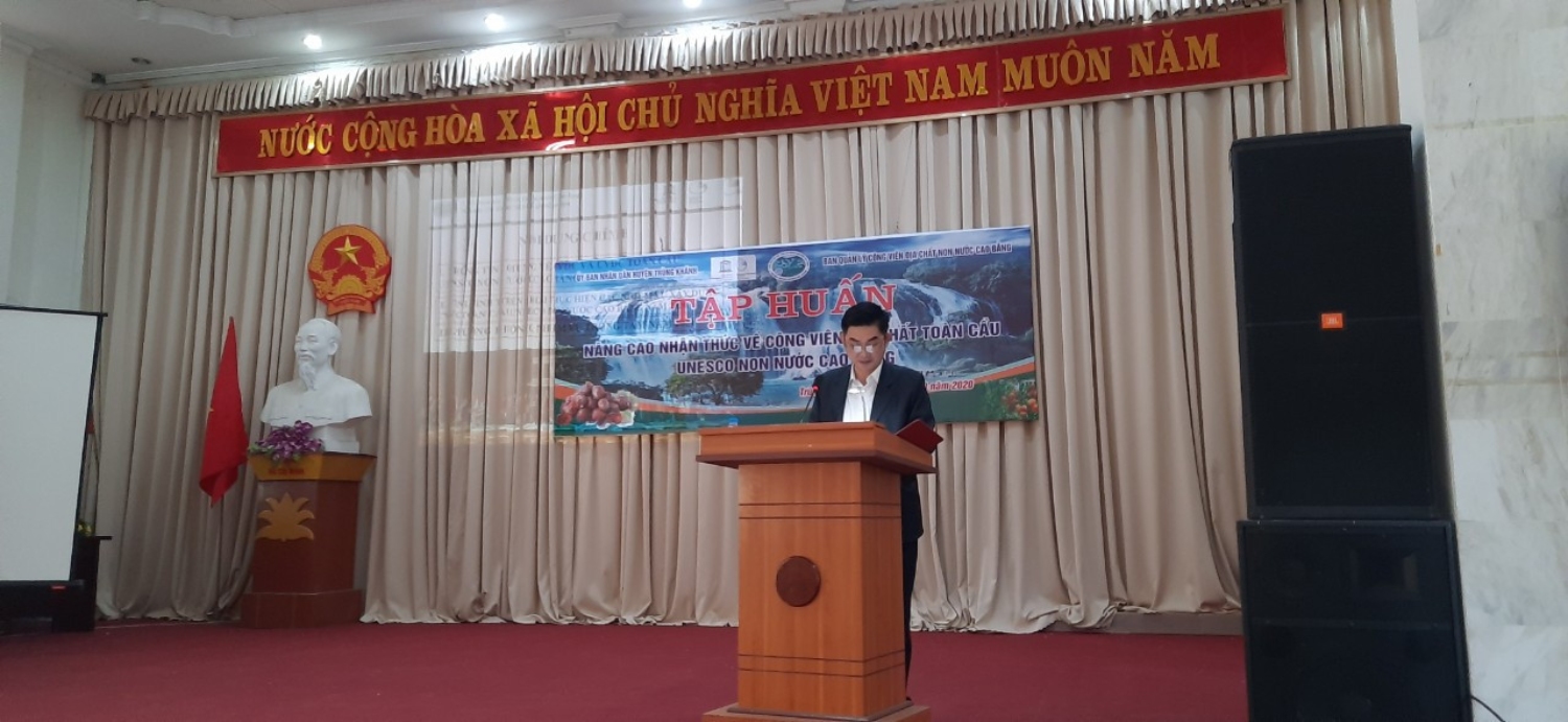 Tập huấn về CVĐC và xây dựng kế hoạch phát triển du lịch bền vững trên địa bàn huyện Trùng Khánh
